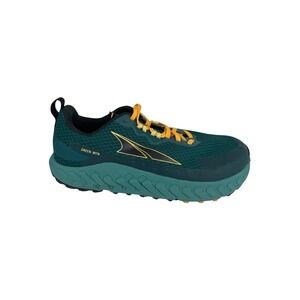 Altra Green Mountain Trail Running Shoe Teal with Yellow Accents
